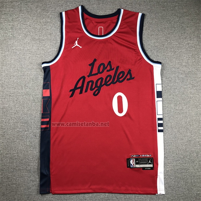 Camiseta Los Angeles Clippers Russell Westbrook #0 Statement 2024-25 Rojo